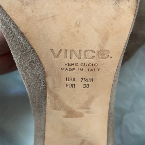 Vince Addison suede high heeled open toe - Picture 2 of 8